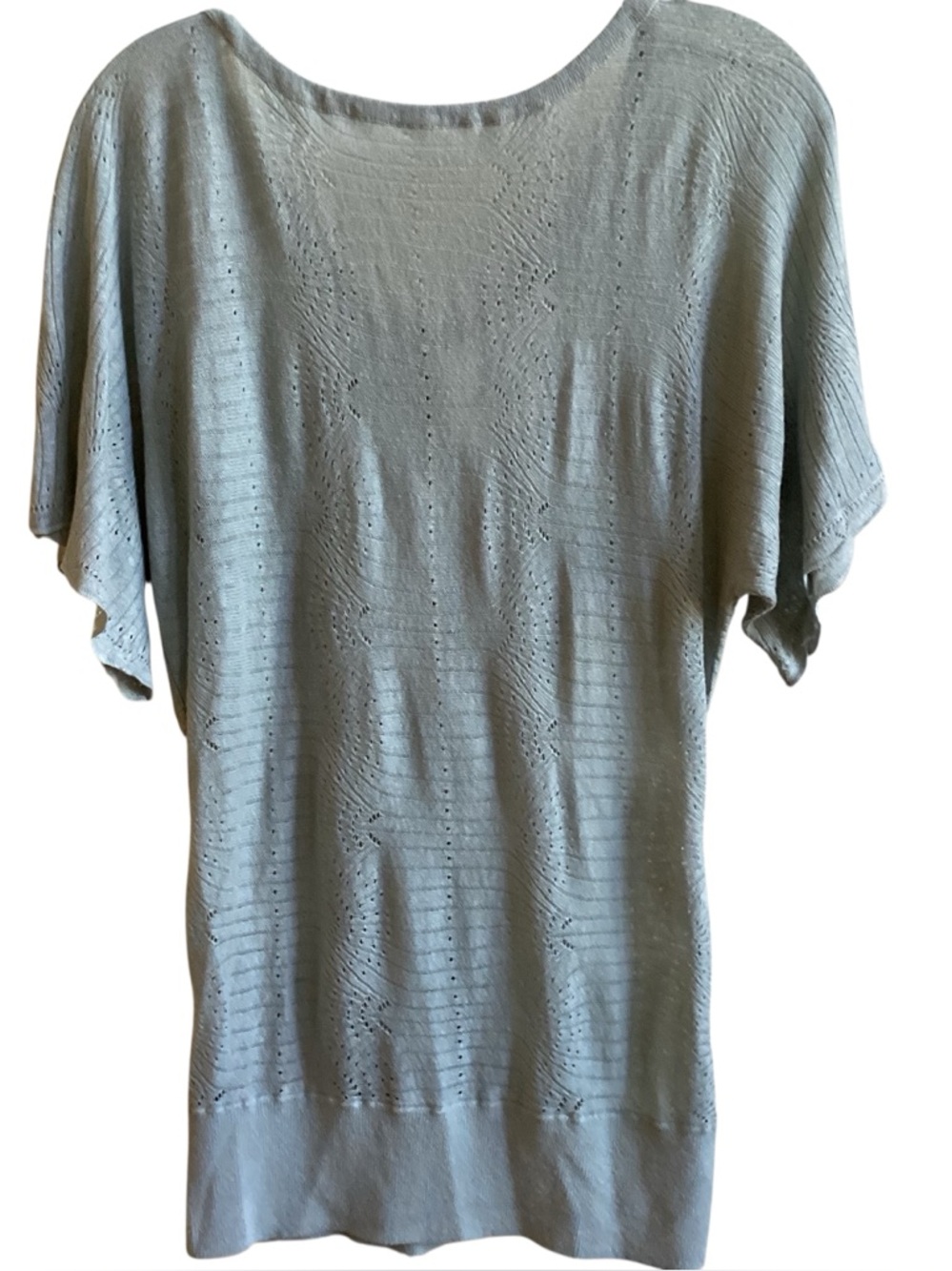 Angel of the North Anthropologie Pointelle Linen Blend Top Misses size XS